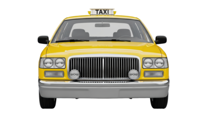 Isolated Yellow Taxi