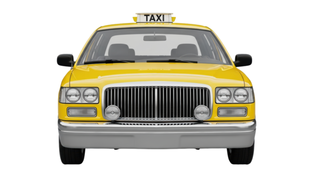 Isolated Yellow Taxi