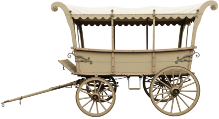 Isolated Covered Wagon