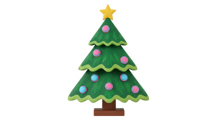 Isolated Toy Christmas Tree