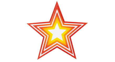 Obraz premium Isolated Layered Star