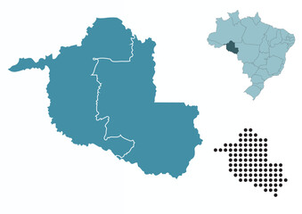 Set maps of Rondonia state