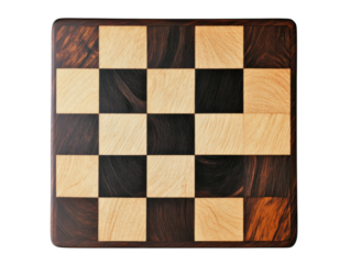 chess board on white background