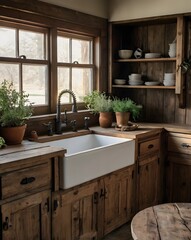 modern kitchen interior