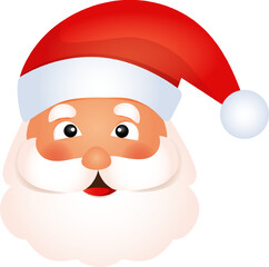 cute Santa face