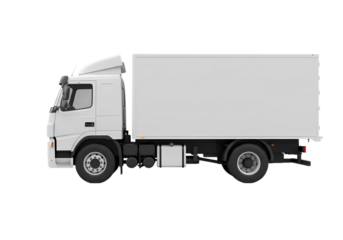 Reliable Refrigerated Truck for Efficient Delivery Isolated on Transparent Background