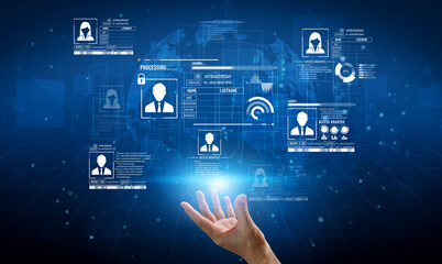 ID security ensures personal data protection with secure login systems, digital identity...