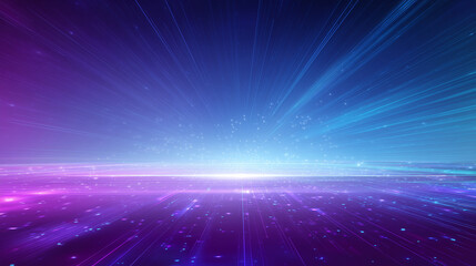 Obraz premium Abstract Futuristic Background with Glowing Lines