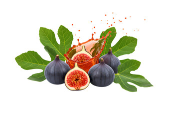 Fresh Figs: Juicy, Ripe, Ready-to-Eat Isolated on Transparent Background