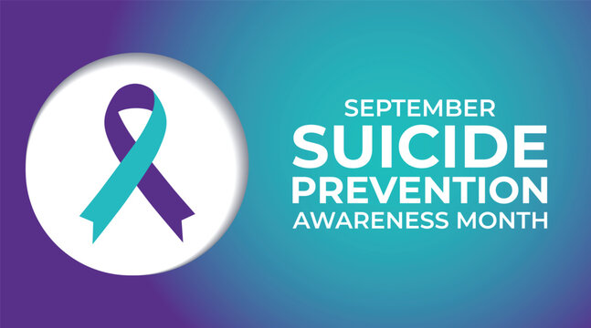 National suicide prevention month design background observed each year during September banner, Holiday, poster, card and background design. 