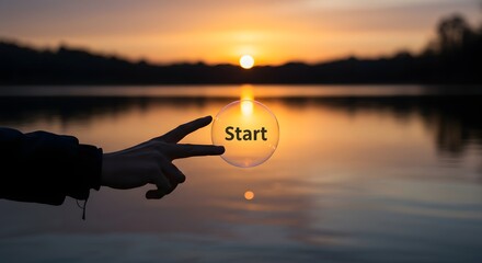 New beginnings at sunset