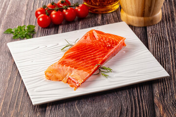 Gourmet salmon red fish fillet