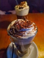 Indulgent chocolate milkshake with whipped cream