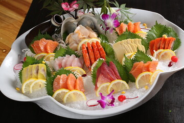 Chinese cuisine, Cantonese cuisine, sashimi platter