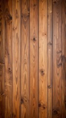 Fototapeta premium Detailed Vertical Brown Wooden Planks Texture with Rustic and Grain Pattern
