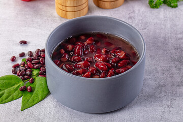 Tasty boiled red kidney beans