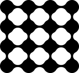 Multiple layers of circular dots nested within each other.