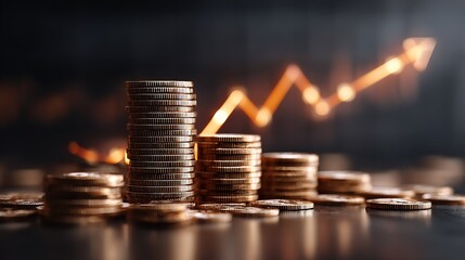 Growth Money Arrow of Success Financial Business

