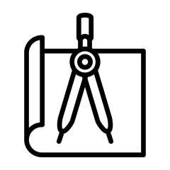 Engineering Design Vector Line Icon Design