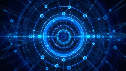 Fototapeta premium Big data technology data science analysis artificial intelligence generative ai deep learning machine learning algorithm neural flow network analytics innovation abstract futuristic. 3d rendering.