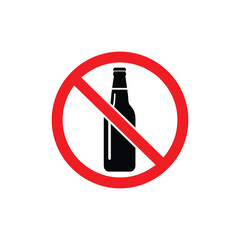 Prohibition Concept No Alcohol Allowed - A Clear Restriction Symbol
