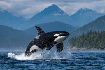 Obraz premium Majestic Orca Whale in the Ocean