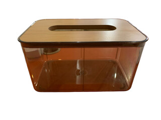 Modern Square Tissue Dispenser Box with Wooden Lid for Home Decor