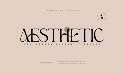 Classy elegant font, vintage type or luxury premium typeface, vector English royal alphabet. Classic typography in modern or old art deco style, serif letters for modern or retro poster font
