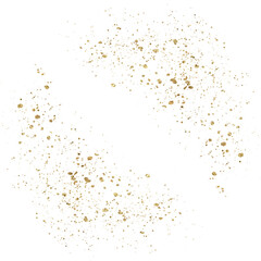 Abstract Gold Glitter Spray: Luxurious Festive Sparkle Background, Elegant Design Element