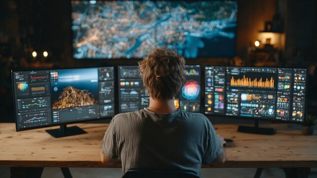 Training an AI Model with Extensive Datasets on a Multi-Screen Workstation - Powered by Adobe