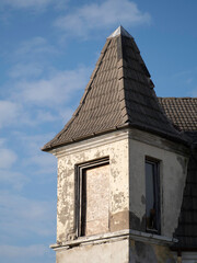 Abandoned house along the coast in Denmark