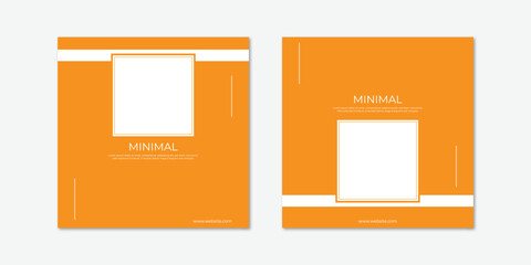 New Modern Minimal Post design vector template