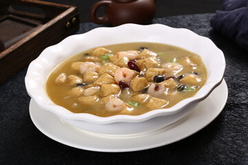 Chinese cuisine, Cantonese cuisine, braised tofu and shrimp