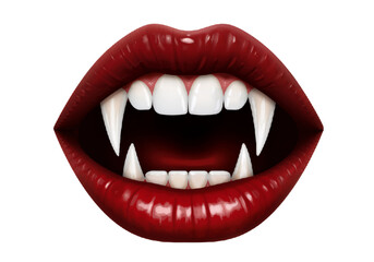 Devilish Mouth with Sharp Fangs – Sinister Halloween Icon