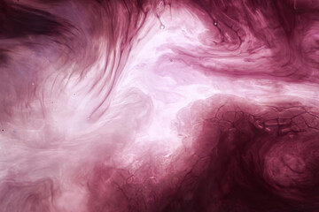 Liquid Abstract Collection. Organic liquid texture with swirling soft pink and white tones creating a dreamy abstract pattern.