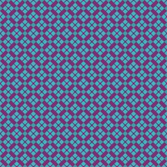 Fototapeta premium Geometric Pattern: Teal and Purple Seamless Background