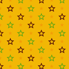 Star Pattern on Yellow Background