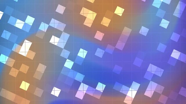 Abstracts Blink Square  Shimmering squares dance in a mesmerizing grid, creating a vibrant, abstract background animation for projects