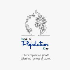 World Population Day Poster Design – Global Awareness, Growth, and Sustainability Concept