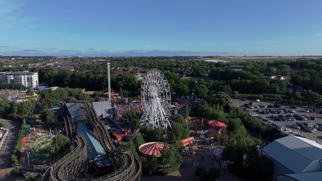Dreamland Margate Amusement Park - Drone Orbit Footage, Kent, UK