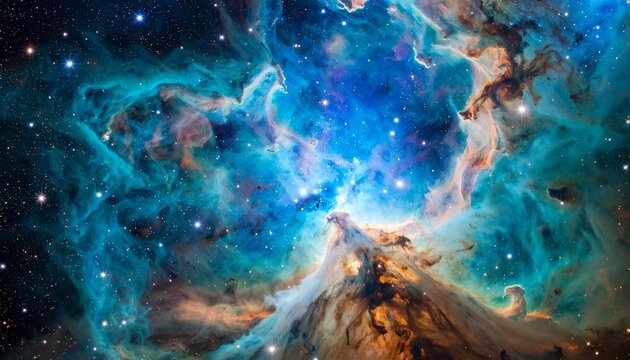 Mystic Mountain Towering Pillars of Gas and Dust in the Carina Nebula. - Powered by Adobe