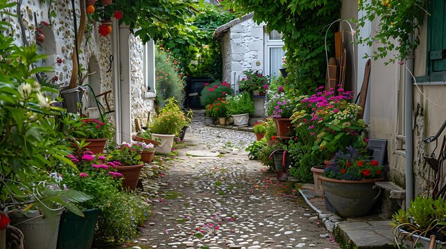 Fototapeta street in the village