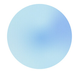 High resolution blue gradient circle with subtle grainy texture. Soft blurred edges and vibrant color transitions. Isolated PNG with transparent background. Vibrant gradient glow.