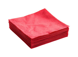 Serving delicious snacks at a party red napkins table setup isolated on transparent background, png