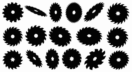 Circular Saw Blade Silhouettes
