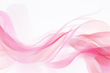 Vibrant abstract pink waves png paint texture overlay, transparent background