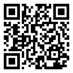 A black and white qr code pattern silhouette isolated on a white background isolated on white background