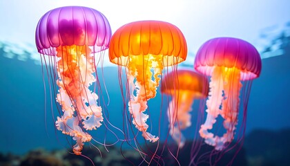 Underwater jellyfish display