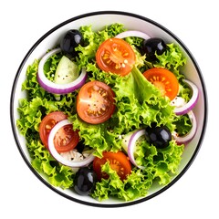 Fresh salad in bowl