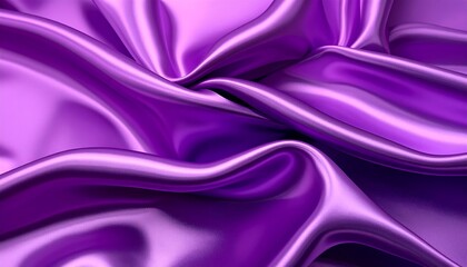 Obraz premium Purple silk fabric drapes in flowing folds